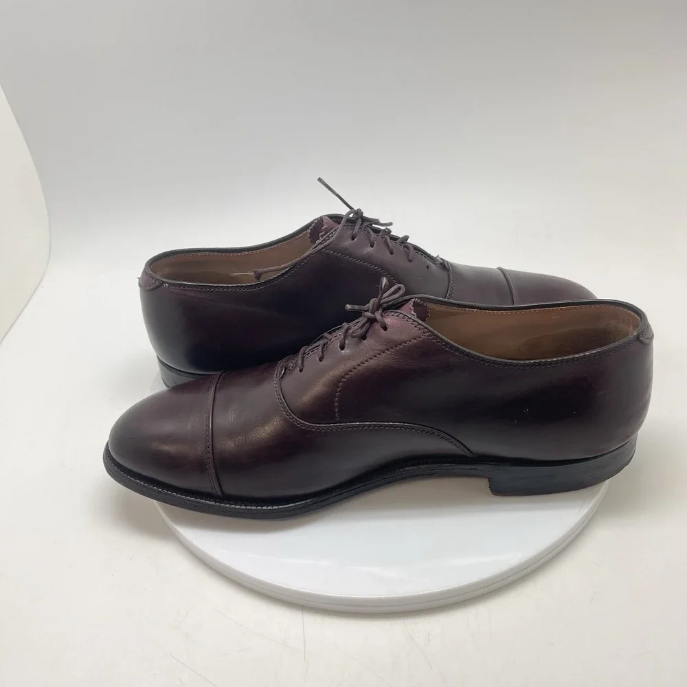 Alden Dress Shoes 906 Mens 9 B/D Burgundy Cordovan Can Toe Preppy USA Leather